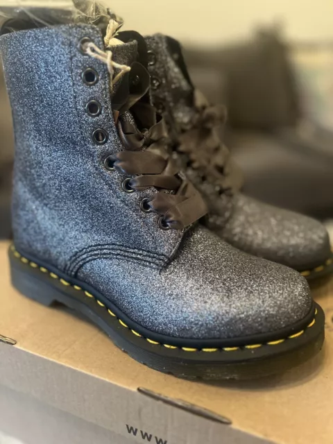 BRAND NEW DR Martens Unicorn Rainbow Glitter 1461 Shoes Uk Size 5