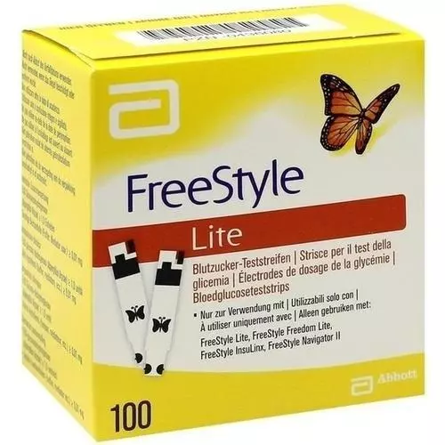 FREESTYLE Lite Teststreifen ohne Codieren 100St Teststreifen PZN 436080