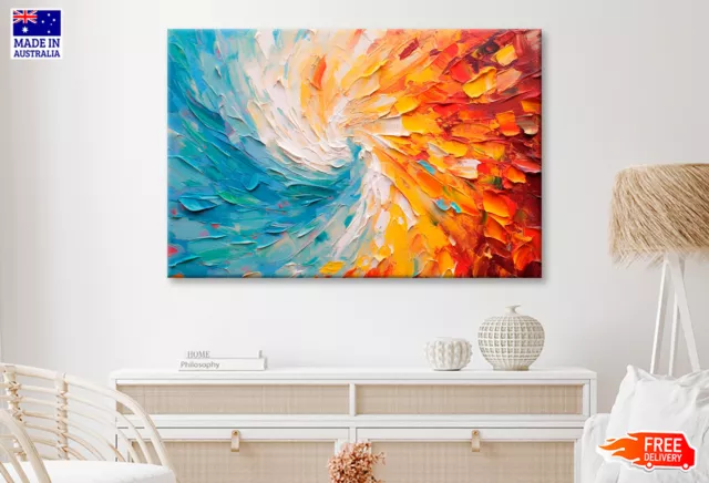 Colorful Abstract Oil Painting Wall Art Limited Edition High Quality Print