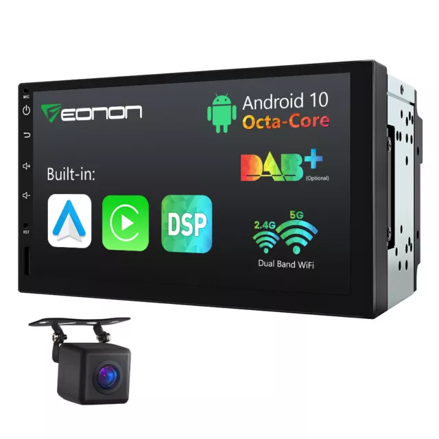 CAM+ 7" IPS Android 8Core Autoradio Bluetooth GPS Navigation DAB+ 2 DIN WiFi DSP