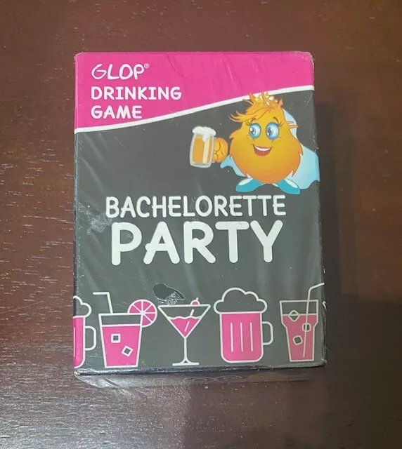 Glop Beber Juego, Soltera Fiesta Boda Novia Novia Damas de honor Tarjeta Nuevo en Caja