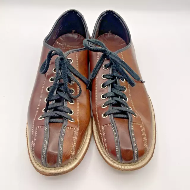 Vintage Brunswick Bowling Shoes Brown Leather Men's 8 Women's 9.5