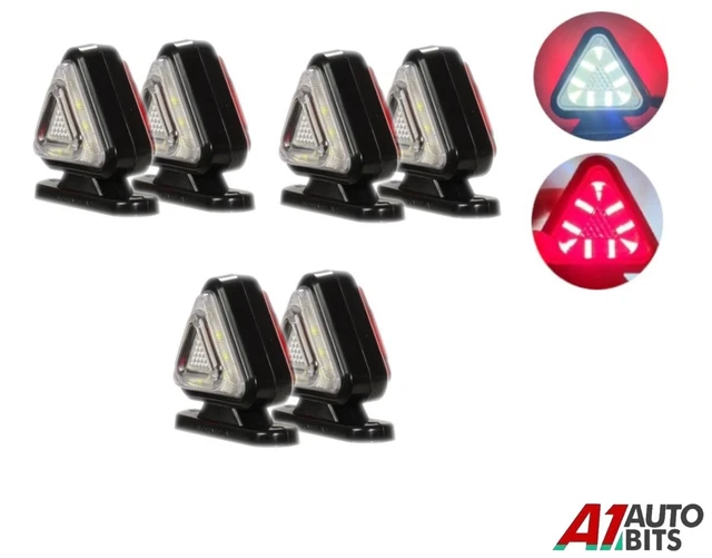 2& 12V FEUX marqueurs DEL camion remorque VR rond balle latérale lampe