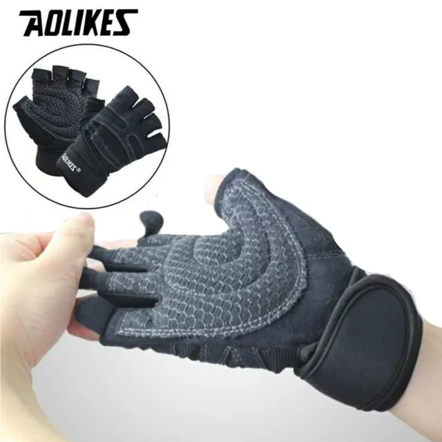 Motorcycle Riding Hunting Hard Half Finger Gloves Cycling Outdoor Army Tactical 3