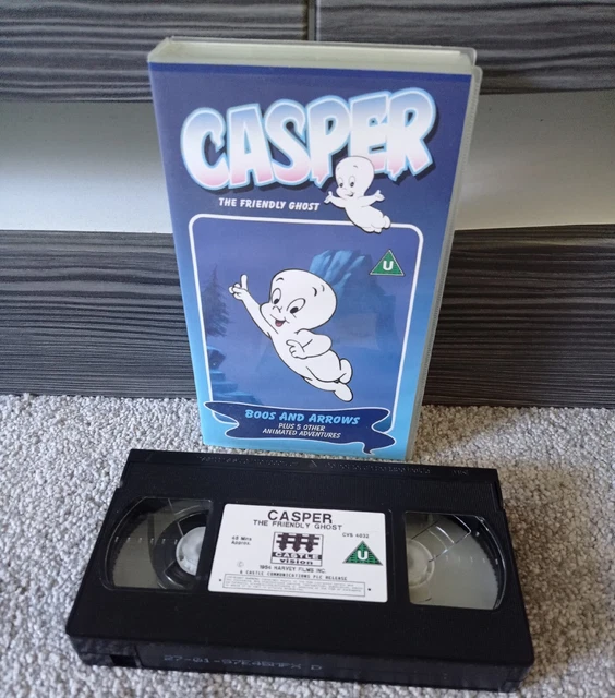 CASPER THE FRIENDLY GHOST - VHS VIDEO - BOOS AND ARROWS - PLAYBOX 1954