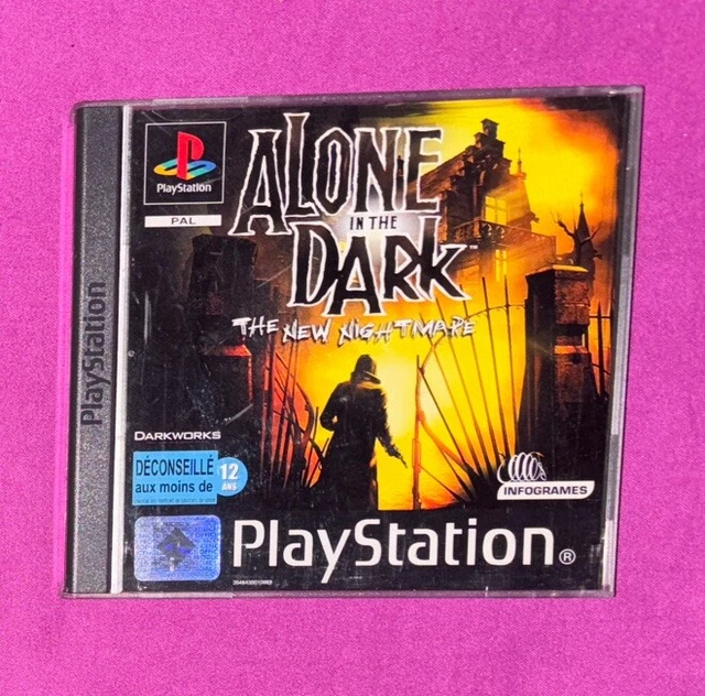 Jeu PS1 ALONE IN THE DARK - Version Complète, En Très Bon état !