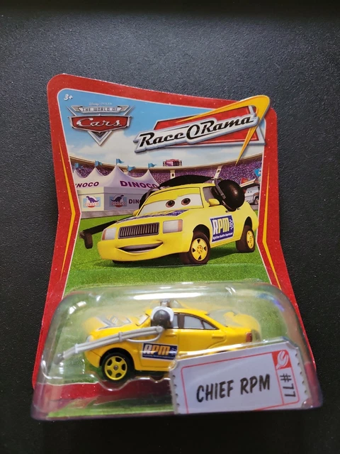 Disney Pixar World of Cars Race O Rama Chief RPM #77 1:64 Scale FREE SHIPPING