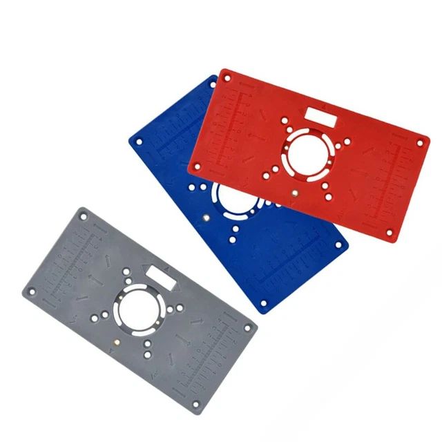 Plaque D'insertion En Alliage D'aluminium 2 En 1 Pour Table De Toupie - Rabat Pour Travail Du Bois Précis Et Durable