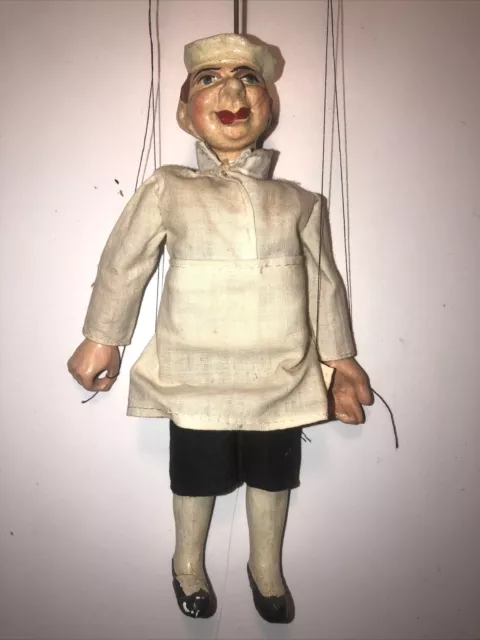 Antique Marionette Czech 1920-30 chef