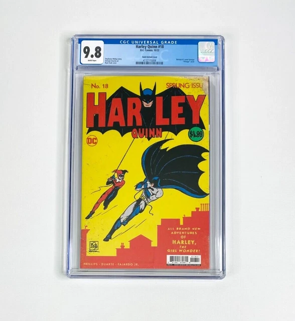 Harley Quinn #18 CGC 9.8 (DC Comics 2022) Ryan Sook Batman #1 Homage Variant