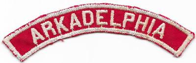 Arkadelphia Red and White RWS Community Strip Vintage Boy Scouts BSA