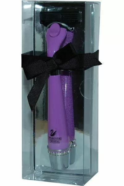 Cristal Crush Par Danielle Rasoir Poignée Cristaux Violet (No Cartouches)