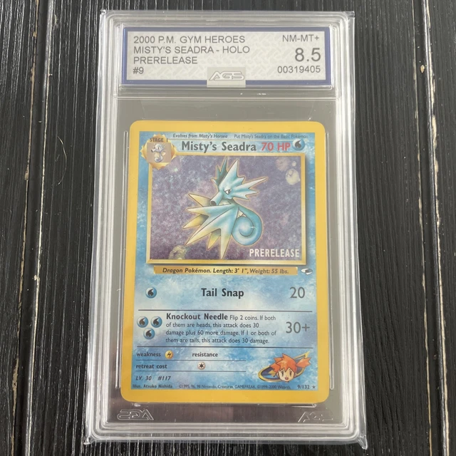 misty's seadra prerelease pokemon card value (Prerelease) (9/132)  GoldenFishGames favorite character Pokemon