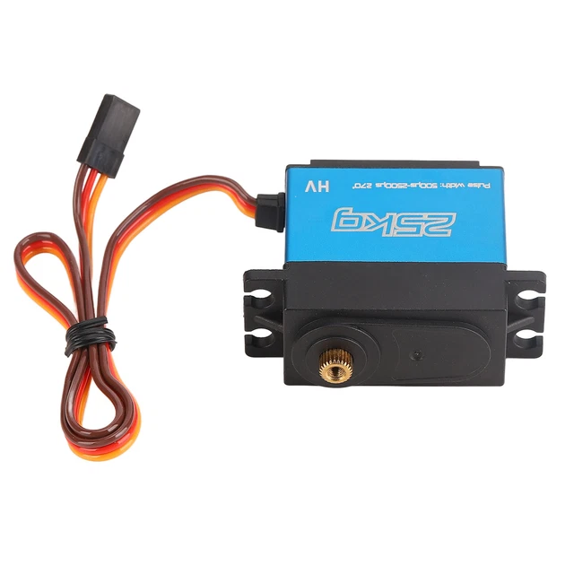 METAL GEAR SERVO 25KG Full Digital Waterproof 270 Degree Rotation With ...