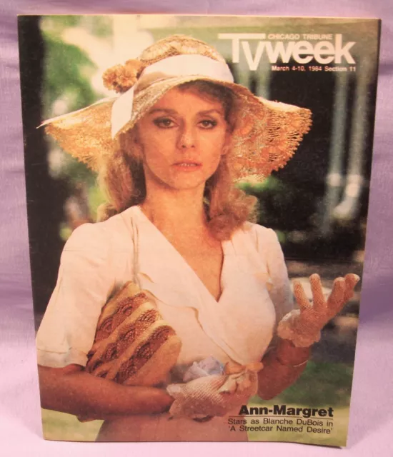 Vintage ANN MARGRET Chicago Tribune TV WEEK Guide March 4-10, 1984 Magazine W@W!