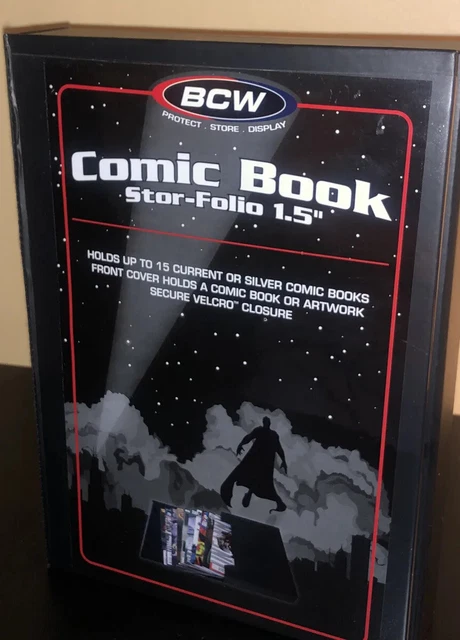 Comic Book Portfolio Box - BCW Stor-Folio Black Back Drop Style
