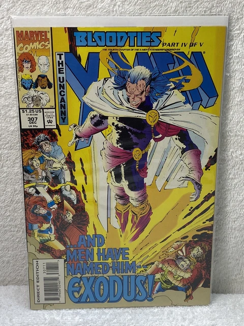 Marvel Comics The Uncanny X-Men Bloodties Part 4 of 5 Vol 1 No 307 Dec 1993