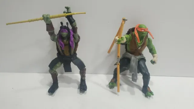2 PCs Movie Teenage Mutant Ninja Turtles Classic Collection TMNT Action Figures