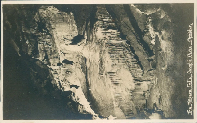 Real photo Cheddar The tingara falls goughs cave