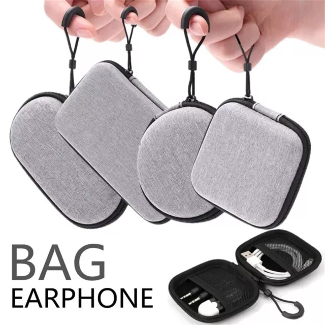 Pouch Hard Case Cable Headphone Carrying Portable Storage Bag Earphone Earbuds/