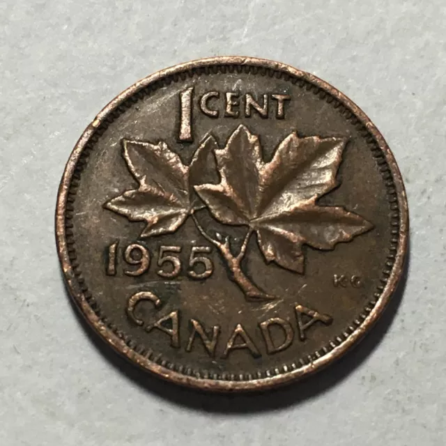 1955 Canada One Cent Coin