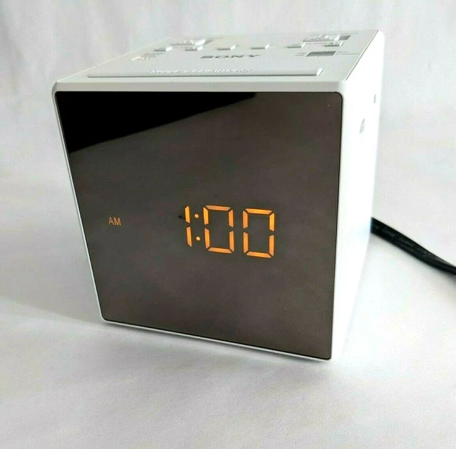 SONY ICFC1T ALARM Clock Radio with Dual Alarms White ICFC1T 4