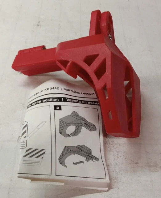 New Accuform Stop Out Ball Valve Lockout Device Kdd442