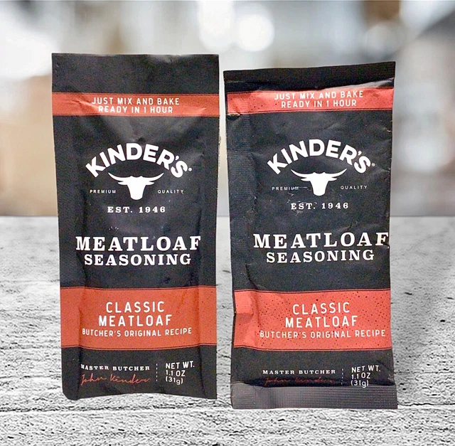 2 KINDER’S CLASSIC Meatloaf Butcher’s Original Recipe Seasoning1.1oz