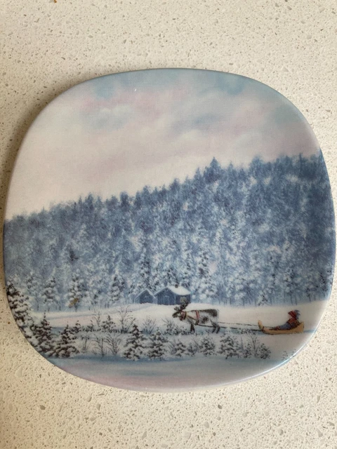 Arabia Finland - "Winter In Lappland" Pin Dish Or Hanging Plate