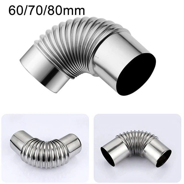 Acier Inoxydable, Cheminée Conduit Doublure Réglable Tube Coude Multi Fuel Fours