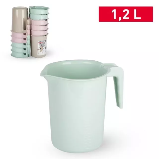 1 Pezzo Caraffa Brocca in Plastica Mixer 1,2 Litri 3 Colori