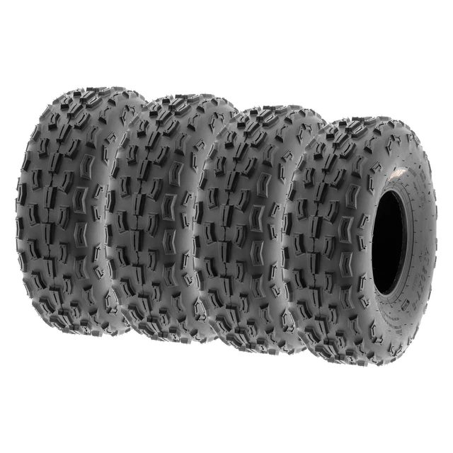 Set of 4, SunF 22x10-9 22x10x9 ATV UTV Tires 6 Ply All Terrain GNCC Racing A036