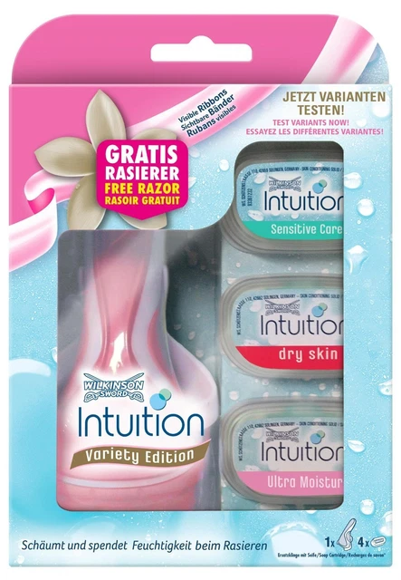 Wilkinson Sword Intuition Variété Lames avec Gratuit Rasoir