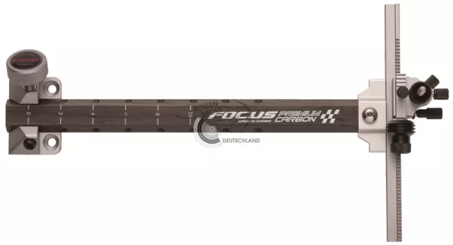 Cartel Visier Focus Premium Carbon Silber RH/LH Recurvevisier Bogenschießen  Neu