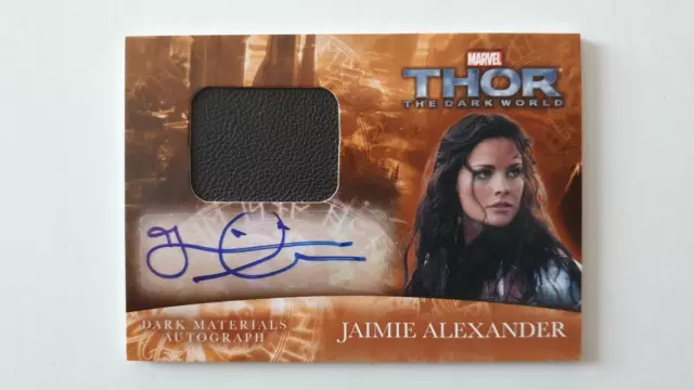 Thor Movie Auto / Autograph Material Costume Card MA-JA - Jaimie Alexander / Sif