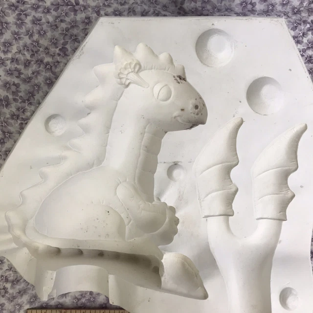 Cinnamon Dragon Ceramic Slip Mold Duncan 893 10x10 ADORABLE