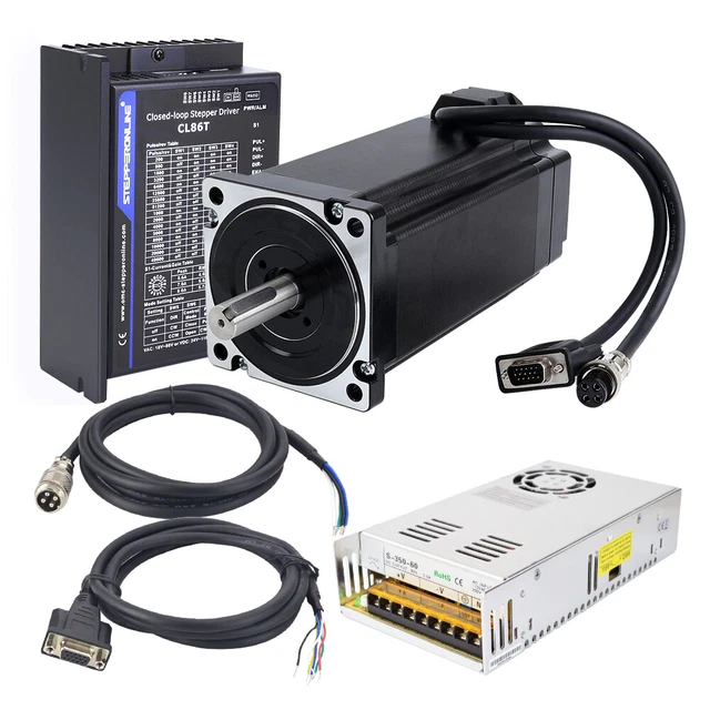 1AXIS NEMA34 CLOSED Loop Motor 6A 1700oz-in &Servo Driver Schrittmotor