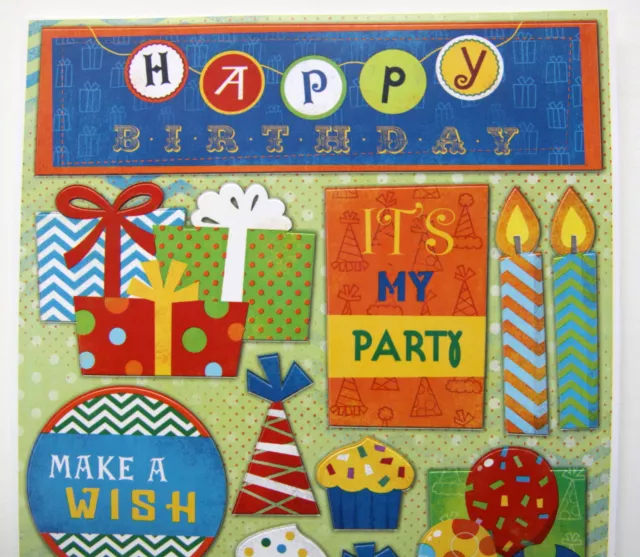 Happy Birthday Stickers - Kids - Scrapbooking NO 225 2