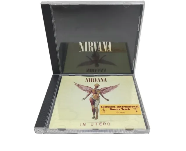 Nirvana CD Lot of 2 - In Utero and Self-Titled