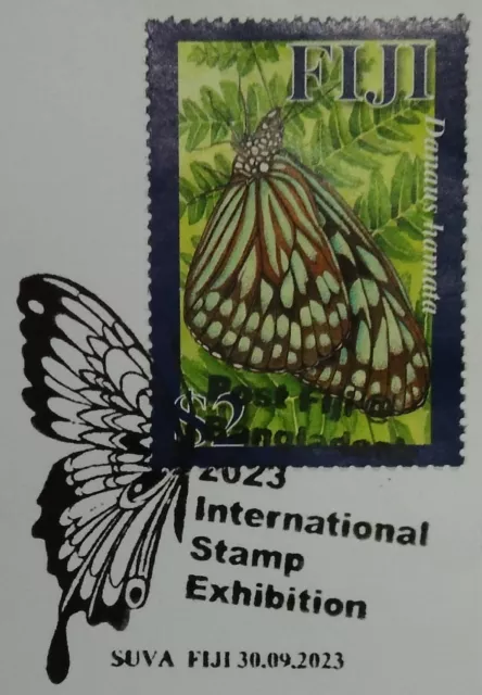 Fiji Bangladesh Butterfly Official Special Cover 2023-ZZIAA 2