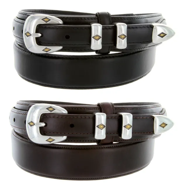 Men's Western Oil Tanned Genuine Leather Durable Casual Jean Western Ranger Belt