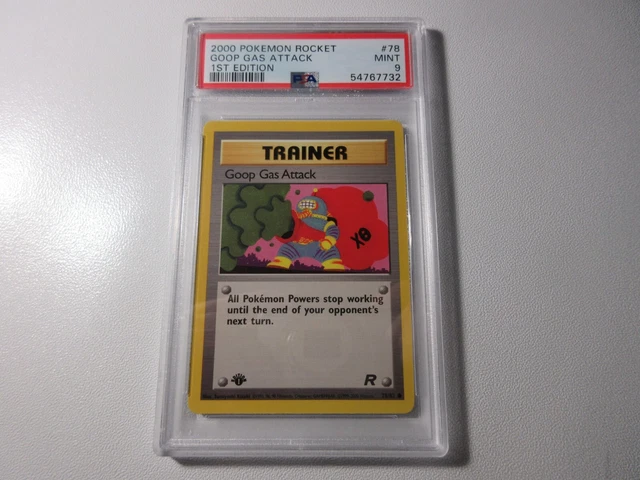 PSA 9 Goop Gas Attack 1st Edition Team Rocket Pokemon Card