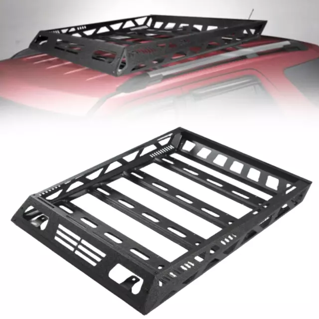 Universal Roof Rack Steel Luggage Cargo Carrier Top Basket Holder