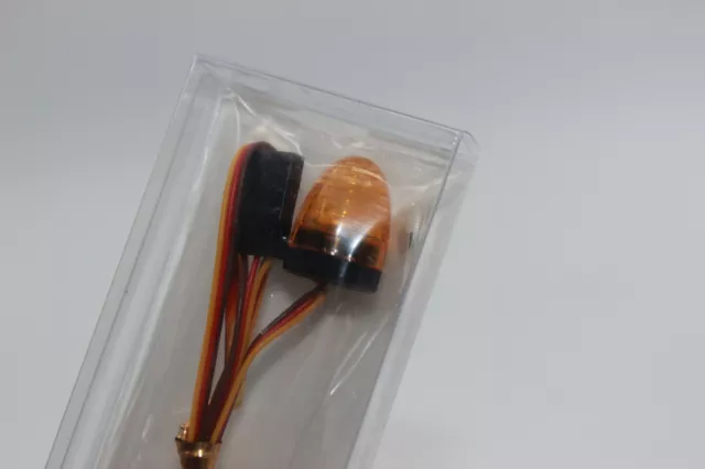 RC Warnleuchte Rundumleuchte Rundumlicht Lampe LED Bagger LKW  Orange RUND