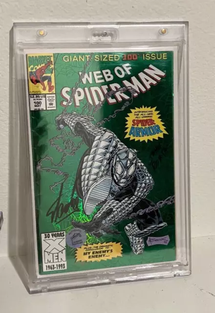 Web of Spider-Man  100th  Issue Comic Book - Marvel Comic  Signed  Stan Lee