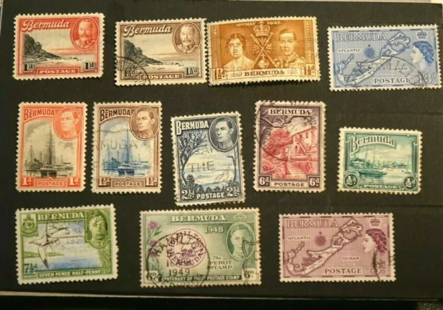 Bermuda Small Collection Of  Stamps Used As Shown B1