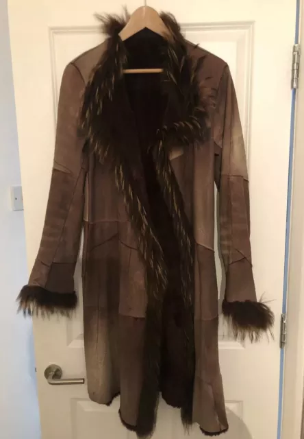 Nigel Preston Knight Burgandy/ Pink Rabbit Fur Coat Nigel Preston Knight Burgandy/ Pink Rabbit Fur Coat