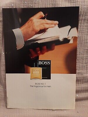 Boss Publicité papier Parfum Perfume Ad Boss Boss de 1991 