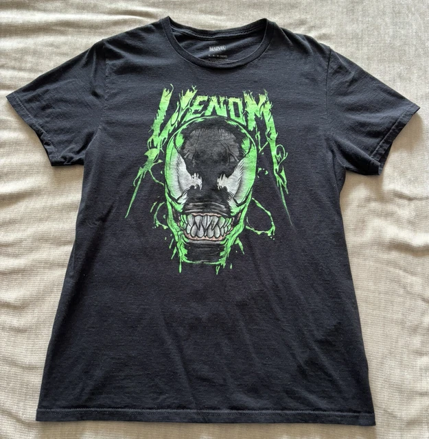 Marvel Comics Venom Neon Short Sleeve Graphic T-Shirt Men’s Size Medium Tee