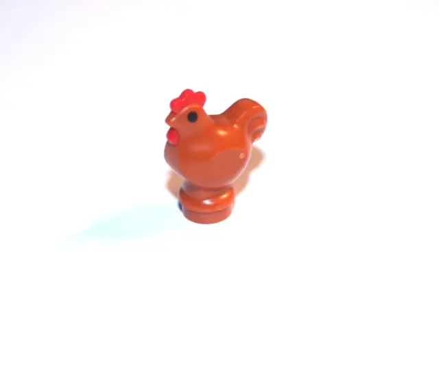1x LEGO® Huhn Hühnchen Chicken 1413pb01 NEU dunkel orange